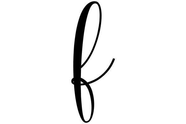 Simplistic Letter 'F' with a Curved Stem
