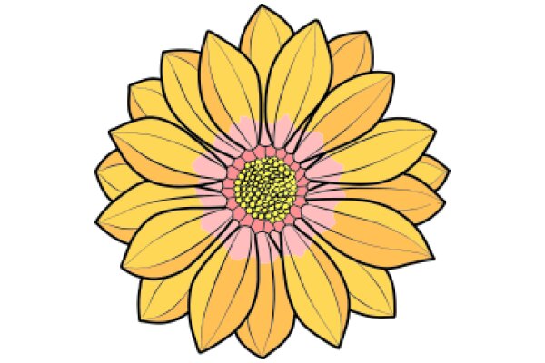 Vibrant Flower Illustration: A Colorful Display of Nature's Beauty