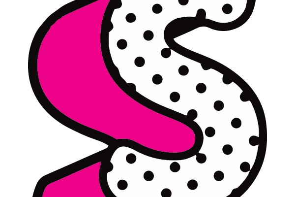 Bold Polka Dot Letter S