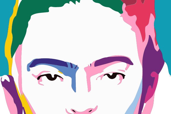 Juxtaposed Colors: A Vibrant Portrait