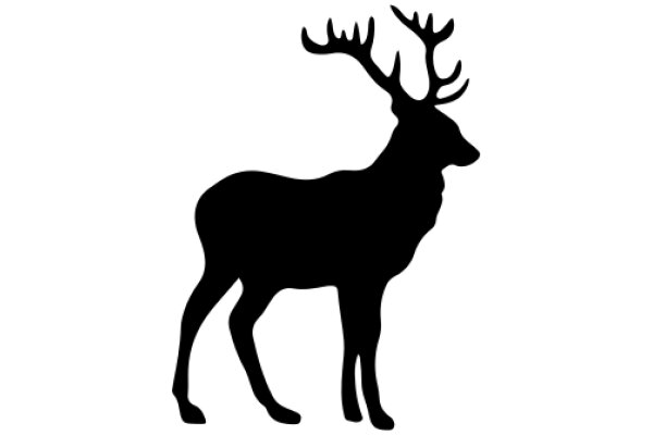 A Silhouette of a Majestic Deer