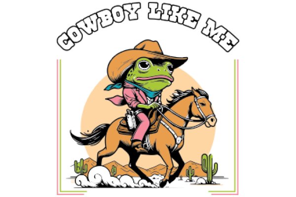 Cowboy Like Me: A Playful Adventure with a Frog Riding a Horse in the Wild West