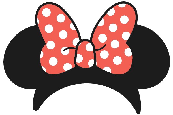 Stylish Black and Red Speaker with a Playful Butterfly Design