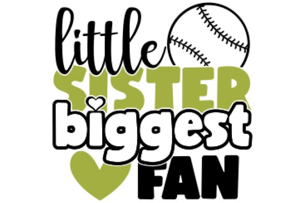 Little Sister, Biggest Fan: A Graphic Design for a Baseball Fan's T-Shirt