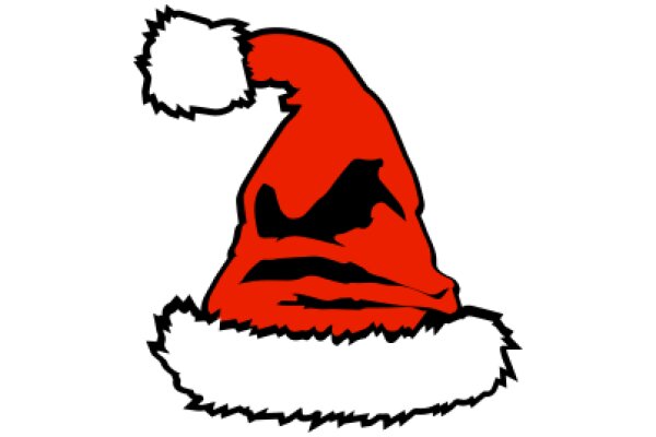 A Festive Holiday Hat: A Red Santa Hat with a White Pom-Pom