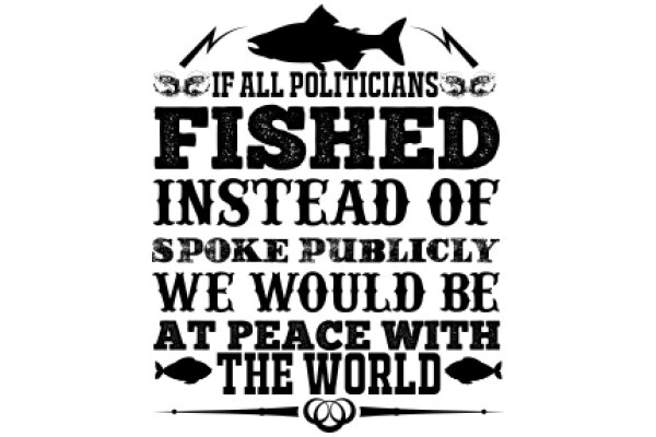 Politicians' Call to Action: If All Politicians Fished Instead of Spoke Publicly, We Would Be at Peace with the World
