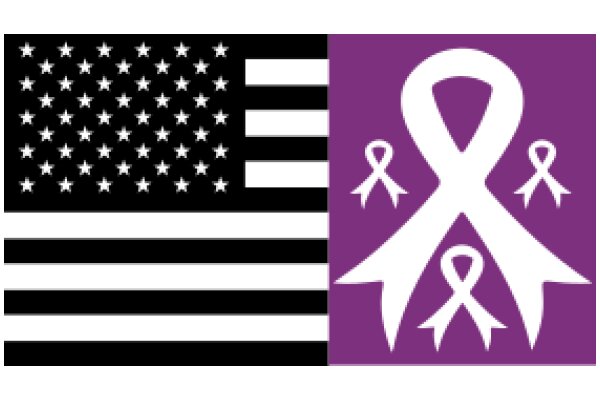 Unity in Diversity: A Symbolic Display of American Flag and Breast Cancer Awareness Ribbon