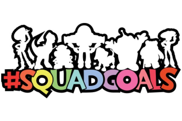 Colorful Squad Goals: A Graphic Representation of Teamwork and Achievement-Oriented Mindset