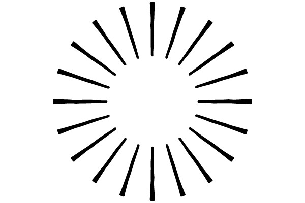 Radiating Lines from a Central Point