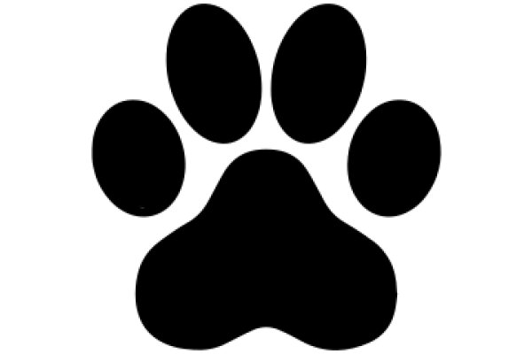 Simplistic Paw Print Icon
