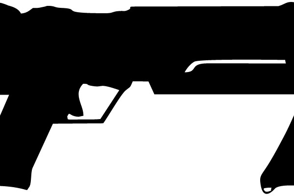 Silhouette of a Handgun.