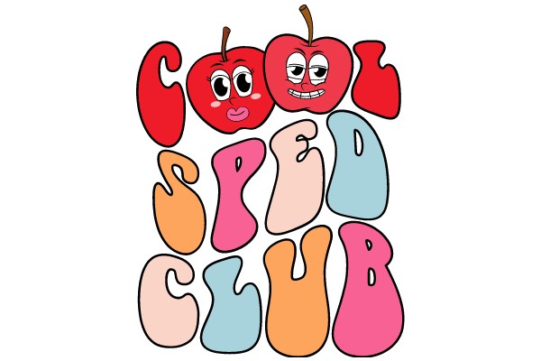 Good Apple Speed Club: A Playful and Colorful Illustration of Fruit and Fun!