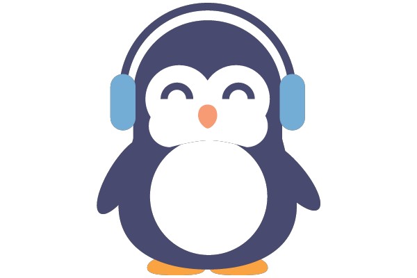 Penguin with Headphones