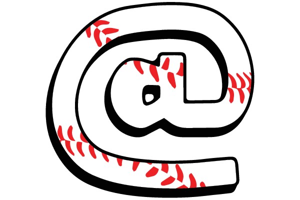 Baseball Stitched At Email Icon