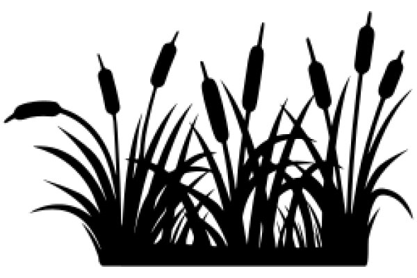 Silhouette of a Flower Bed: AGarden Scene