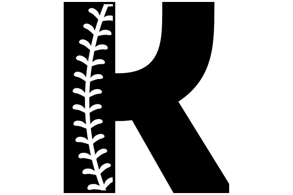 Baseball Stitched Letter R