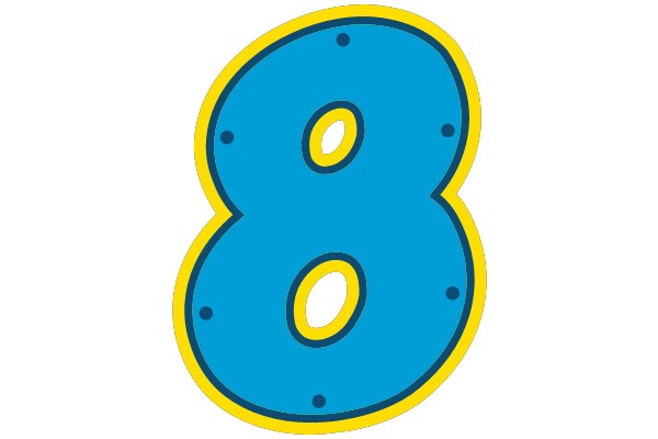Bright and Bold Number 8
