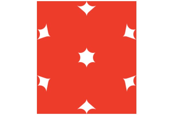 Vibrant Red Starburst Design