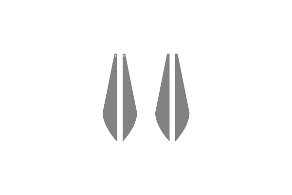 Symmetrical Gray Shapes with Holes