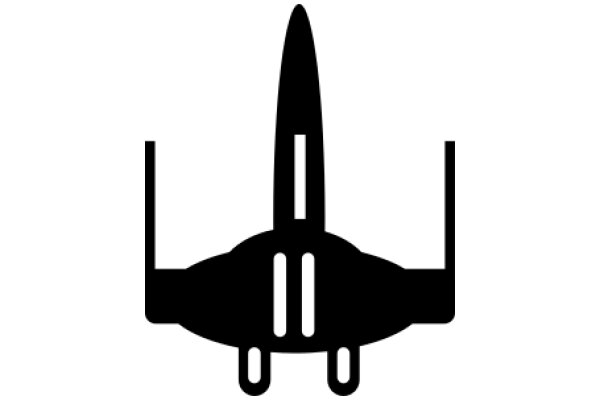 Aeronautical Icon: The Silhouette of a Jet Airplane