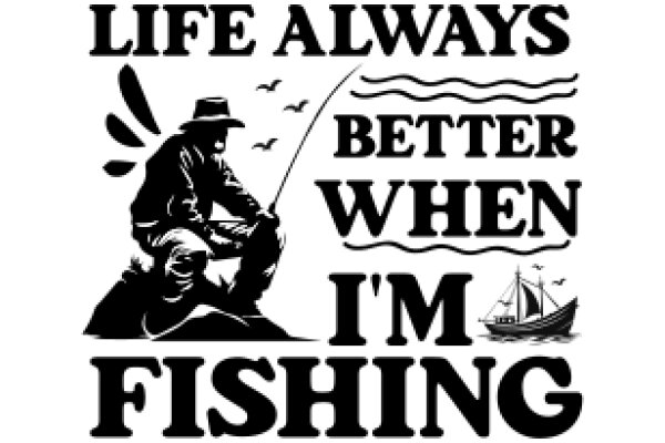 Fishing for Life: A Silhouette of a Fisherman and a Boat, with a Message of Perseverance and Enjoyment of the Outdoors.
