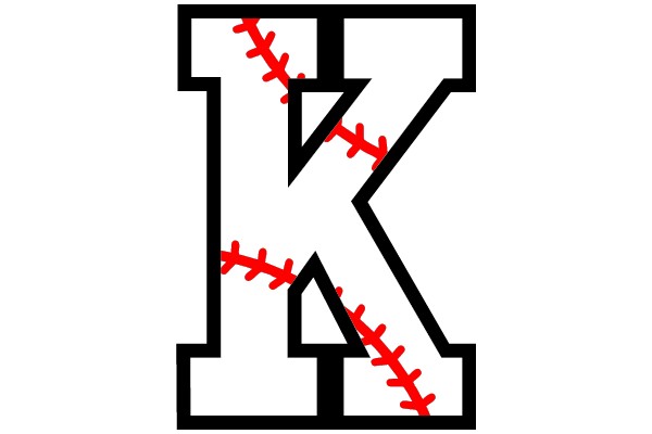 Baseball Letter K