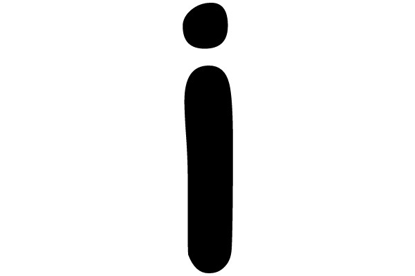 A Simple Black Silhouette of a Bottle.