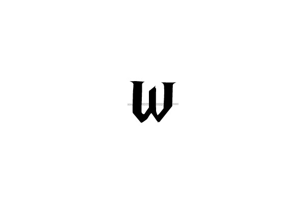 Black Letter 'W'