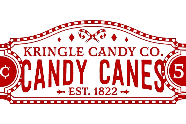 KRINGLE CANDY CO. CANDY CANES EST. 1822