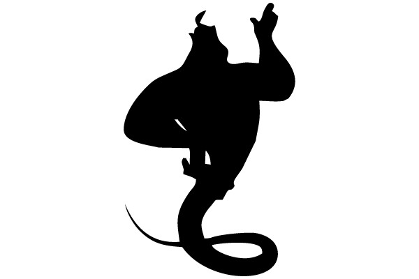 Untitled Silhouette of a Cat