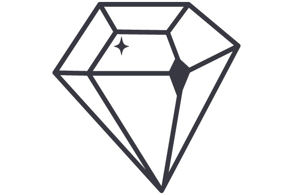 Untitled - Diamond Outline Drawing