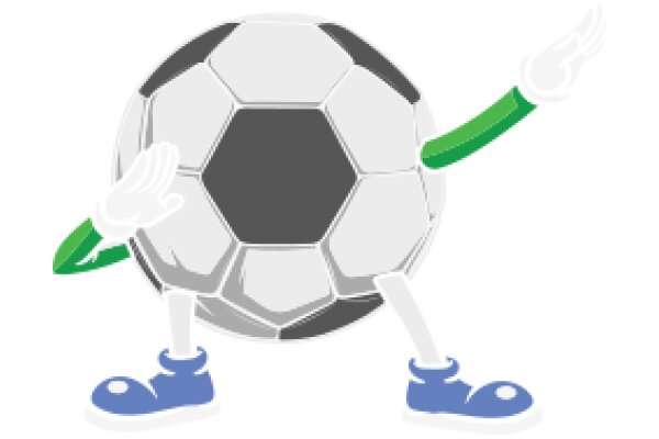 A Playful Illustration of a Soccer Ball Character