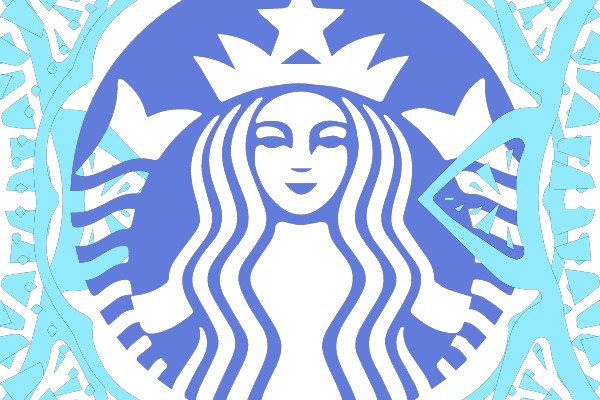 Starbucks Logo with Mandala Design