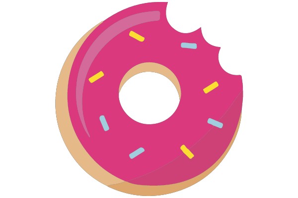 Vibrant Donut: A Colorful Snack