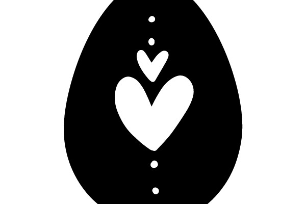 Three Hearts in an Egg-Shaped Frame