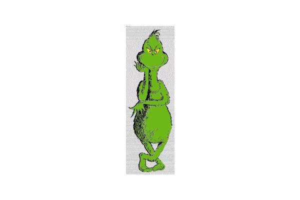 Grinch in Thoughtful Pose