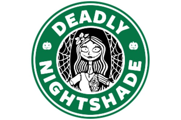 Deadly Night Shade: A Halloween-themed logo for a coffee shop.