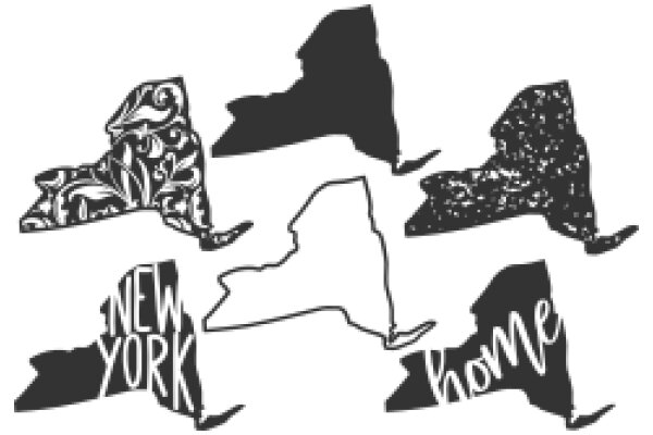 A Stylish Collection of State Silhouettes with a New York Twist
