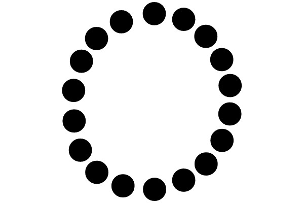 Circular Pattern of Black Dots