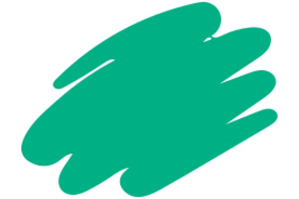 Vibrant Green Abstract Shape