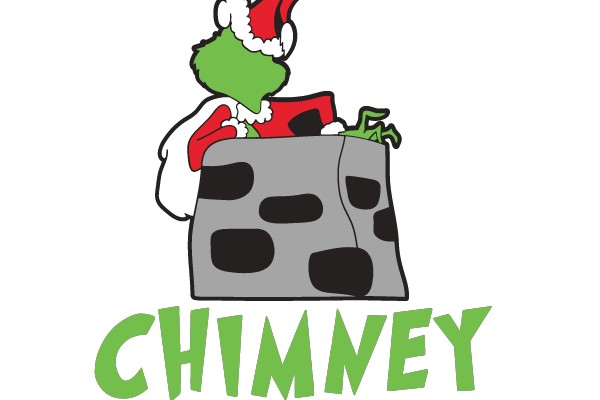 Grinch Climbing Chimney