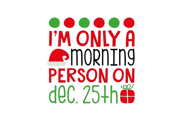 Morning Person Christmas Card