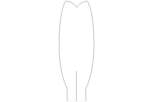 Simplified Line Drawing of a Vase