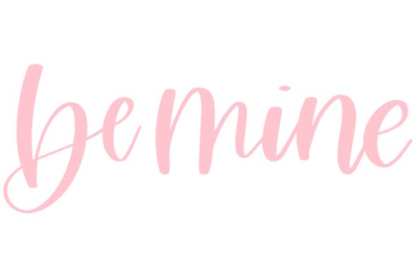 A Soft Pink 'Be Mine' Sign