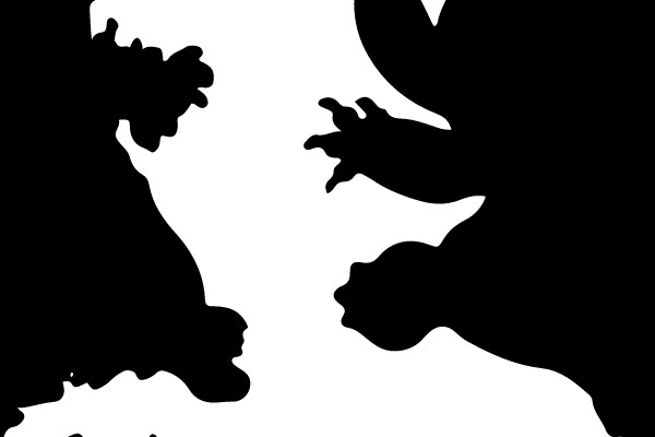 Silhouette of a Character with the Hashtag #SquadGoals
