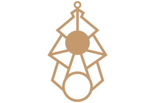 Stylized Logo with a Ball and a Figure on a White Background
