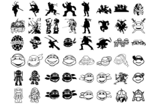 A Collection of Iconic Teenage Mutant Ninja Turtles Characters