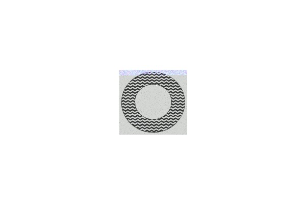 Zigzag Pattern within a Circular Frame.