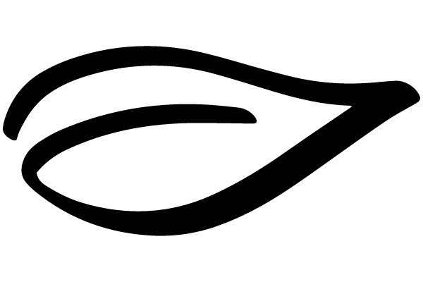 Simplified Black Leaf Outline