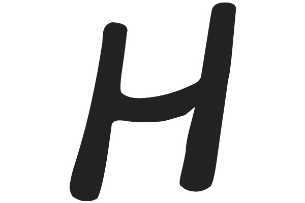 Simplistic Logo of a Letter 'H'